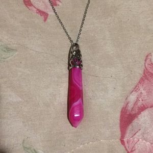Pink Crystal Necklace NWOT